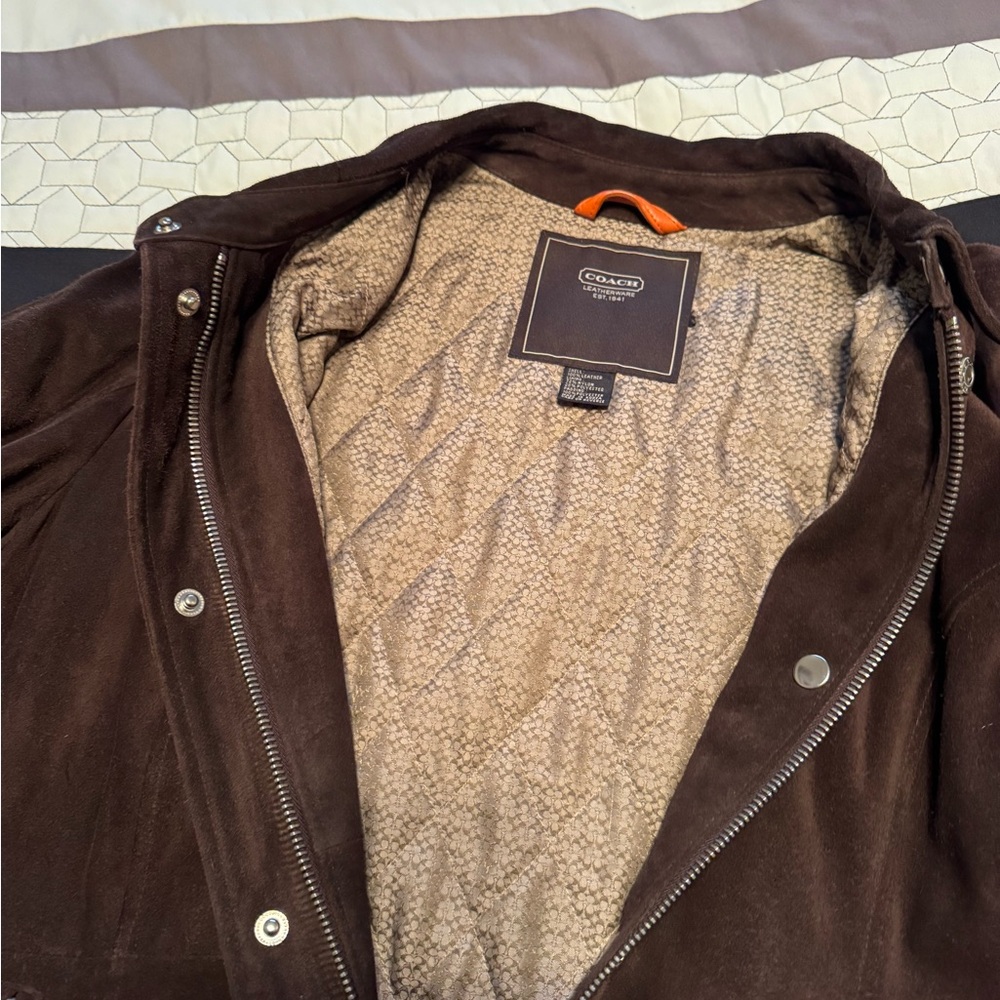 Vintage Coach suede brown jacket 25 years old - Picture 15 of 16